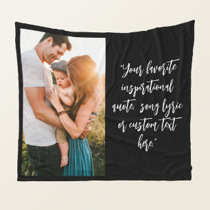 Create Your Own Personalised Photo Quote Fleece Blanket