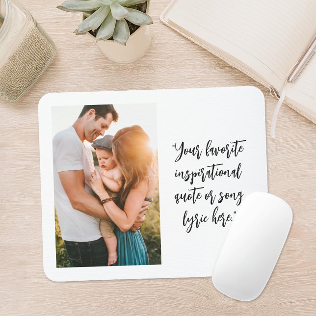 Create Your Own Personalised Photo Quote Mouse Mat (Creator Uploaded)