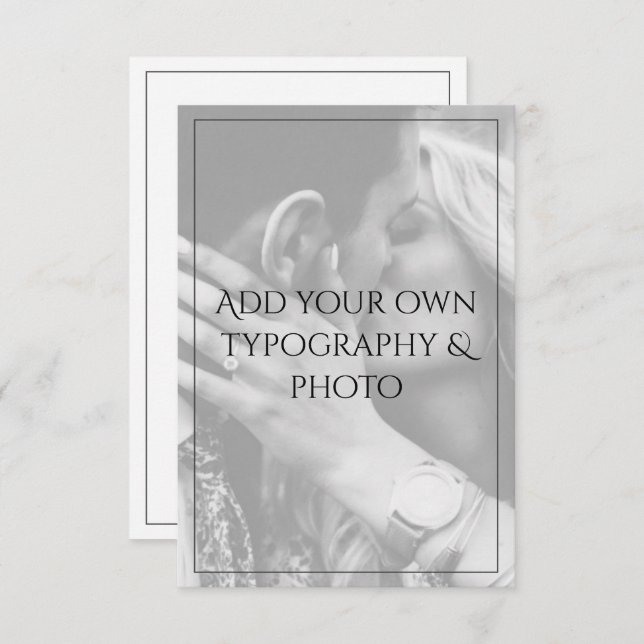 Create Your Own Personalised Photo Save the Date (Front/Back)