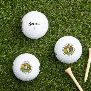 Create Your Own Personalised Photo Simple Text Golf Balls