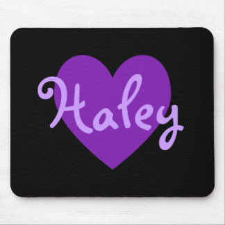 Create Your Own Personalised Purple Heart Black Mouse Mat