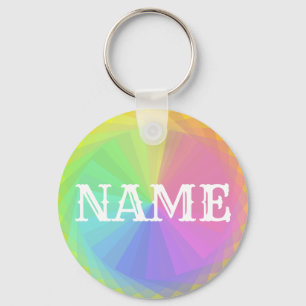 Create Your Own Personalised Rainbow Name Keychain