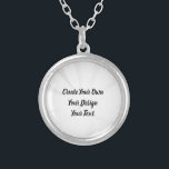 Create Your Own Personalised Silver Plated Necklace<br><div class="desc">Personalise this product by adding your own text or redesign entirely from scratch by replacing our image with your own!

Visit Custom Cook on Zazzle to view our entire collection of custom gifts,  event supplies,  kitchen accessories and more.</div>