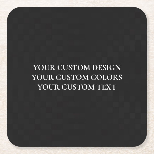 Create Your Own Personalised Square Paper Coaster (Front)