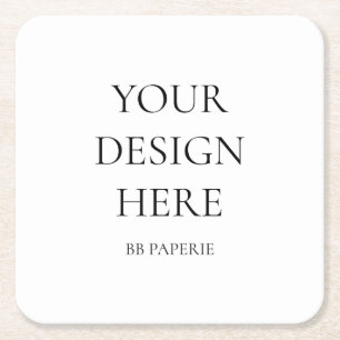 Create Your Own Personalised Square Paper Coaster