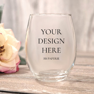 Create Your Own Personalised Stemless Wine Glass