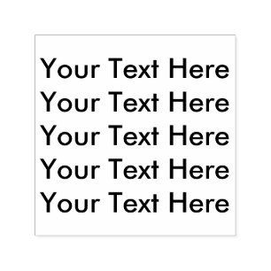 Create Your Own Personalised Text here Self-inking Stamp