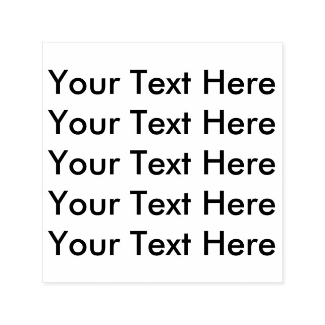 Create Your Own Personalised Text here Self-inking Stamp (Design)