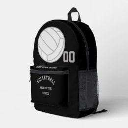 Create Your Own Personalised Volleyball Sports Gym Printed Backpack