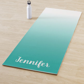 Create Your Own Personalised White Ombre Yoga Mat
