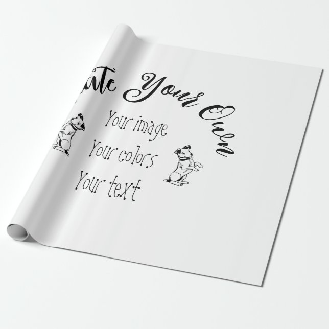 Create Your Own Personalised Wrapping Paper (Unrolled)