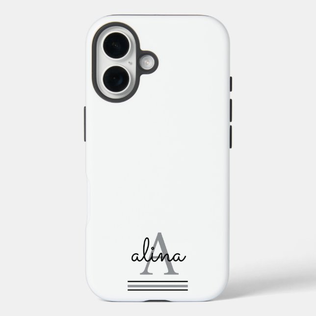Create Your Own Personalize Monogram Case-Mate iPhone Case (Back)