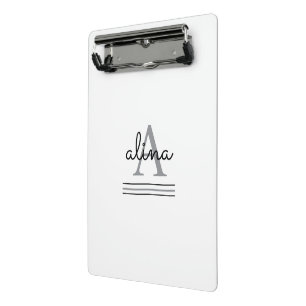 Create Your Own Personalize Monogram Mini Clipboard