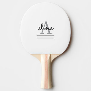 Create Your Own Personalize Monogram Ping Pong Paddle