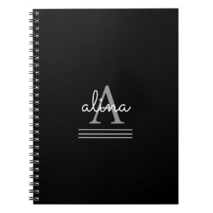 Create Your Own Personalize Monogram Spiral Photo Notebook