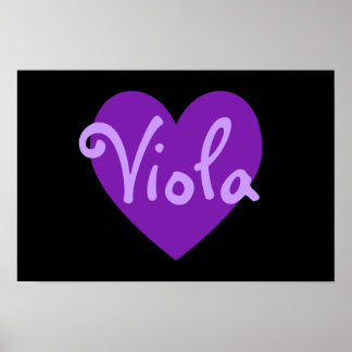 Create Your Own Personalized Purple Heart Black Poster