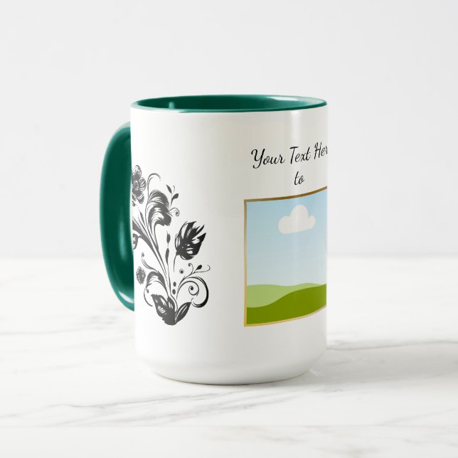 Create Your Own personalized Template Text  Mug (Front Left)