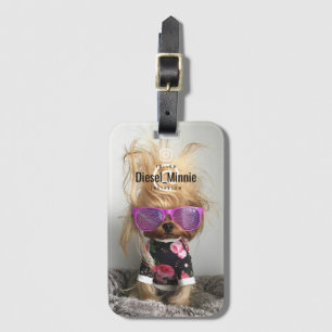Create Your own Pet Custom Photo and Text Luggage Tag