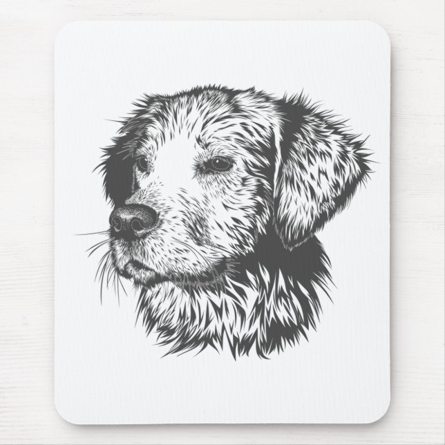 Create Your Own Pet Dog Customised Mouse Mat (Front)