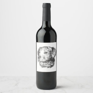 Create Your Own Pet Dog Customised Wine Label
