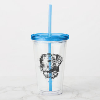 Create Your Own Pet Dog Customized Acrylic Tumbler