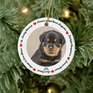 Create Your Own Pet Dog Memorial  Ceramic Tree Decoration