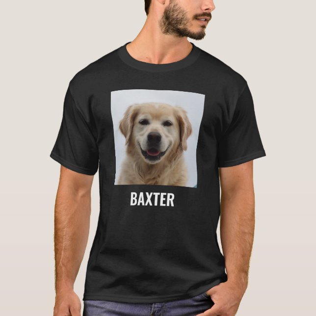 Create Your Own Pet Dog Photo T-Shirt (Front)