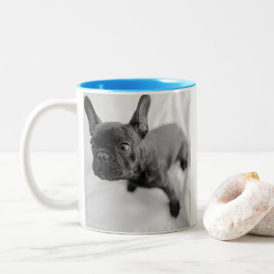 Create Your Own Pet Photo   Black and White Two-Tone Coffee Mug