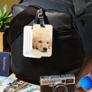 Create Your Own Pet Photo Custom Picture Luggage Tag