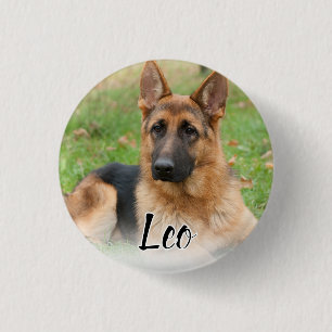 Create Your Own Pet Photo Custom Picture Name 3 Cm Round Badge