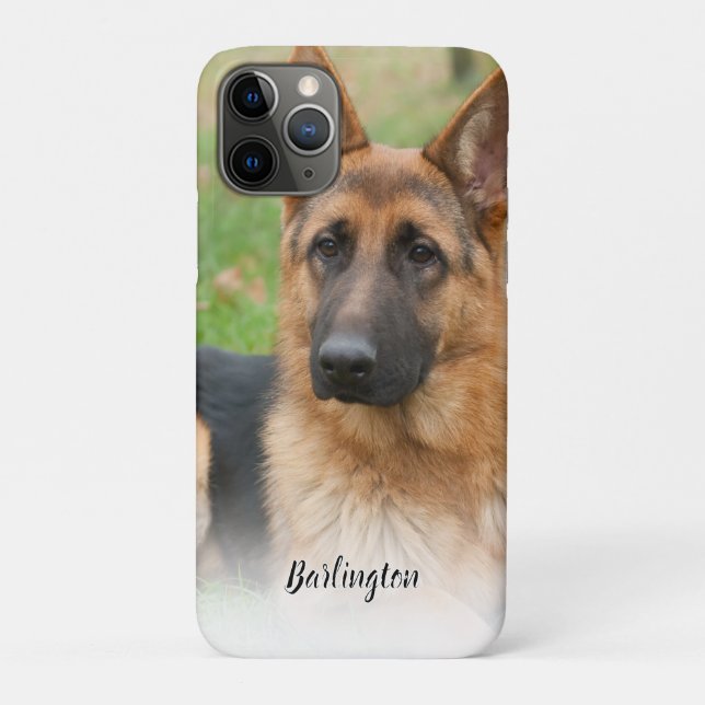 Create Your Own Pet Photo Custom Picture Name Case-Mate iPhone Case (Back)
