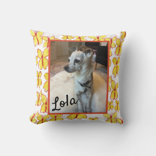 Create Your Own Pet Photo Framed Throw Pillow
