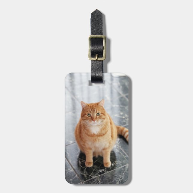 Create your own pet photo luggage tag (Front Vertical)
