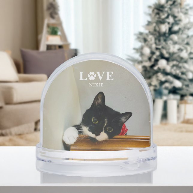Create Your Own - Pet Photo Personalised Snowglobe (Creator Uploaded)