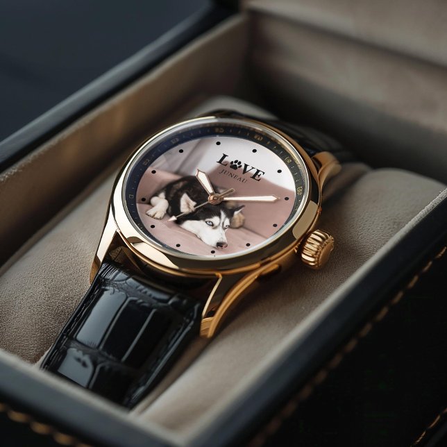 Create Your Own - Pet Photo Personalised Watch (Inspiration mockup (not actual product))