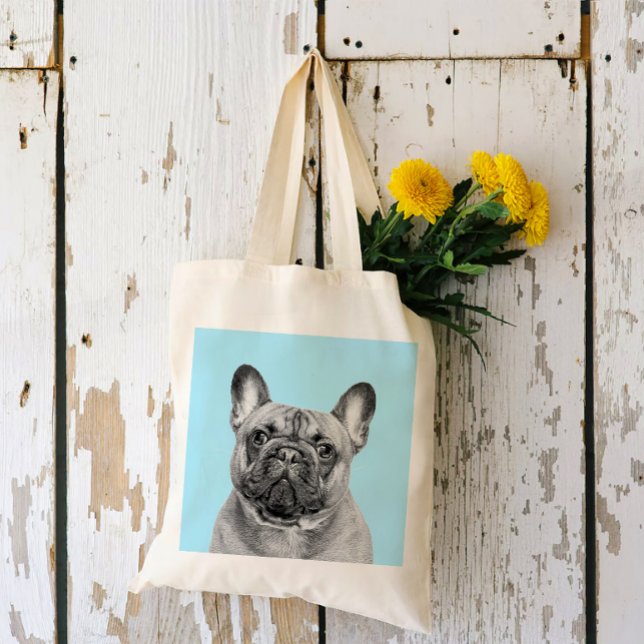 Create Your Own Pet Portrait | Black and White  Tote Bag (Creator Uploaded)
