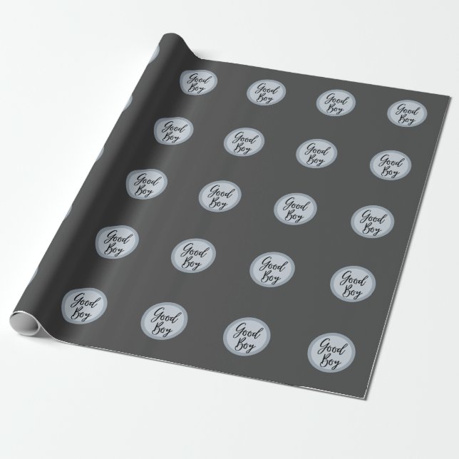 Create Your Own Pet Portrait Photo Modern Gray Wrapping Paper (Unrolled)