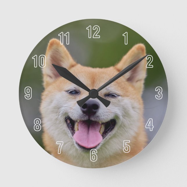 Create your own pet round clock (Front)