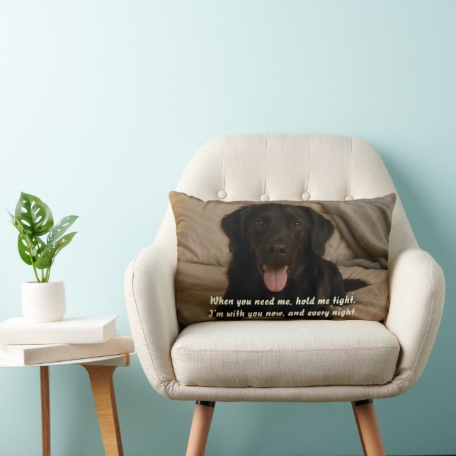 Create Your Own Pet's Photo Memorial Lumbar Pillow (Chair)