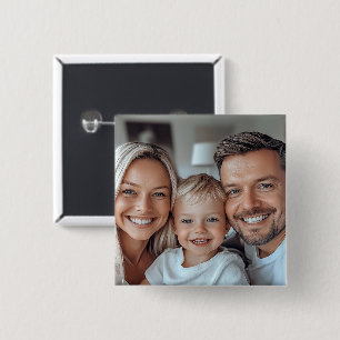 Create Your Own Photo 15 Cm Square Badge