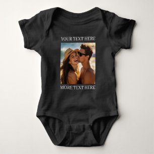 Create Your Own Photo and Text Baby Bodysuit