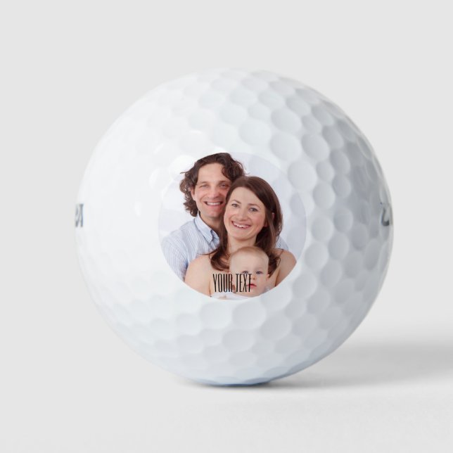 Create Your Own Photo and Text Golf Balls (Front)