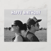 create your own photo and text Postcard