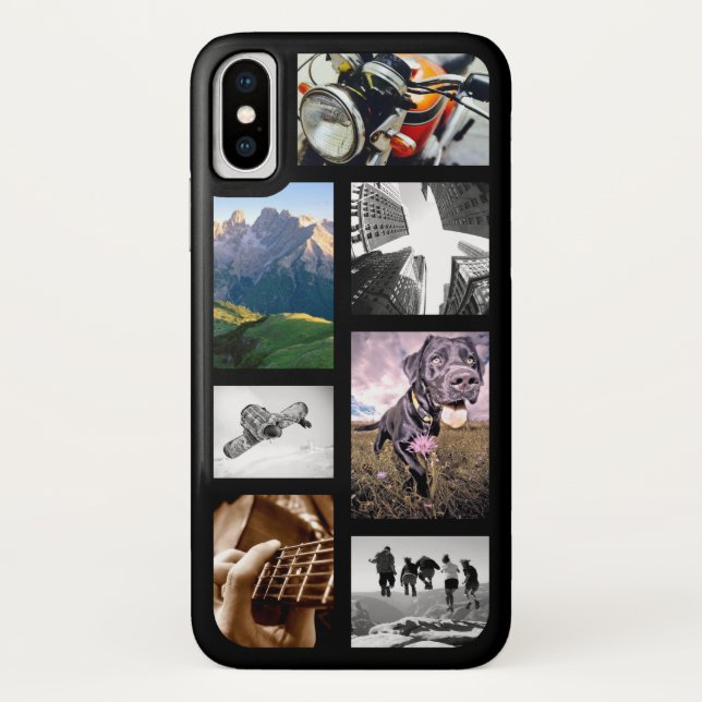 Create-Your-Own Photo/Artwork/Logo Image Collage Case-Mate iPhone Case (Back)