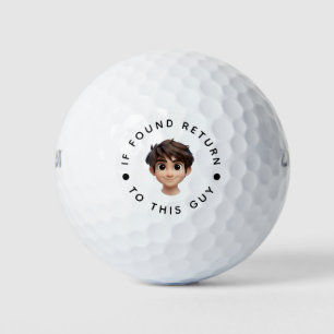 Create Your Own Photo / Avatar Text and Name  Golf Balls