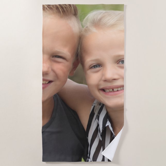 Create Your Own Photo  Beach Towel (Front)