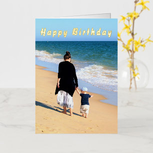 Create Your Own Photo Birthday Card Real Foil Text