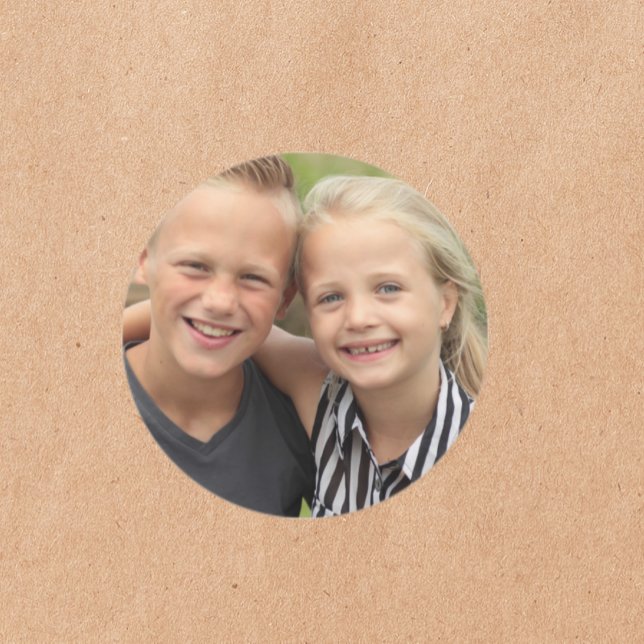 Create Your Own Photo  Classic Round Sticker (Creator Uploaded)
