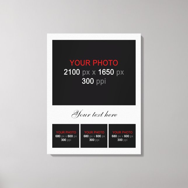 Create Your Own Photo Collage 004 Canvas Print (Front)