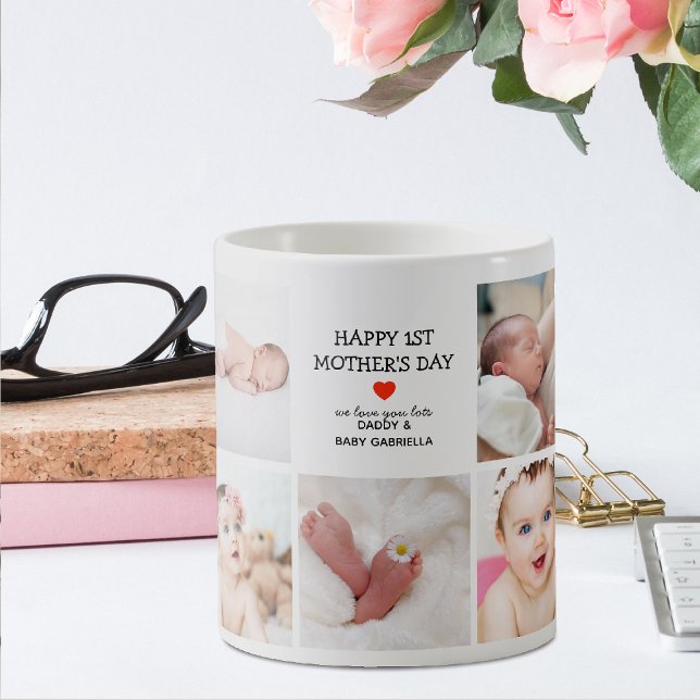 Create Your Own Photo Collage 1st Mothers Day Coffee Mug (Creator Uploaded)